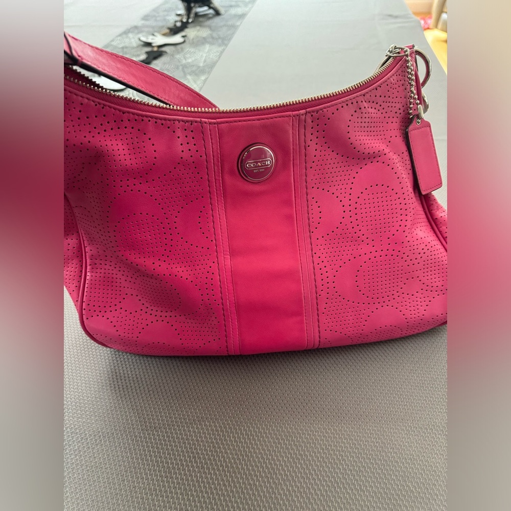 Pink coach purse
